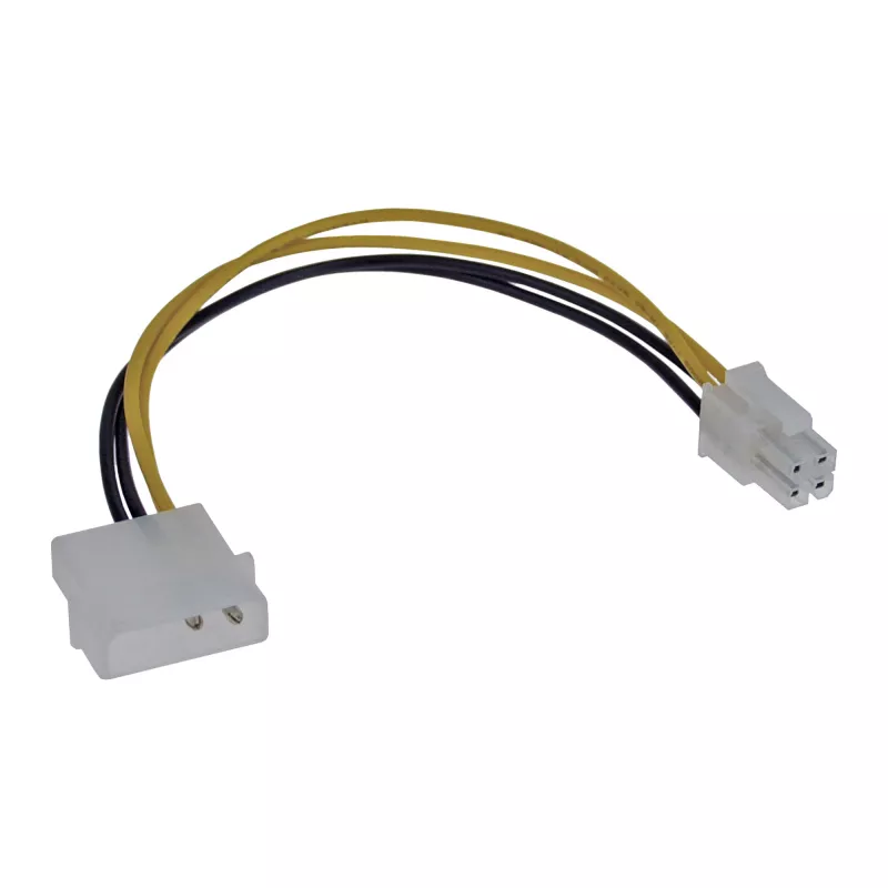 InLine pagrindinės plokštės maitinimo kabelio adapteris 5.25 colio / 4 kontaktų 12 V 0.20 m