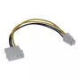 InLine pagrindinės plokštės maitinimo kabelio adapteris 5.25 colio / 4 kontaktų 12 V 0.20 m