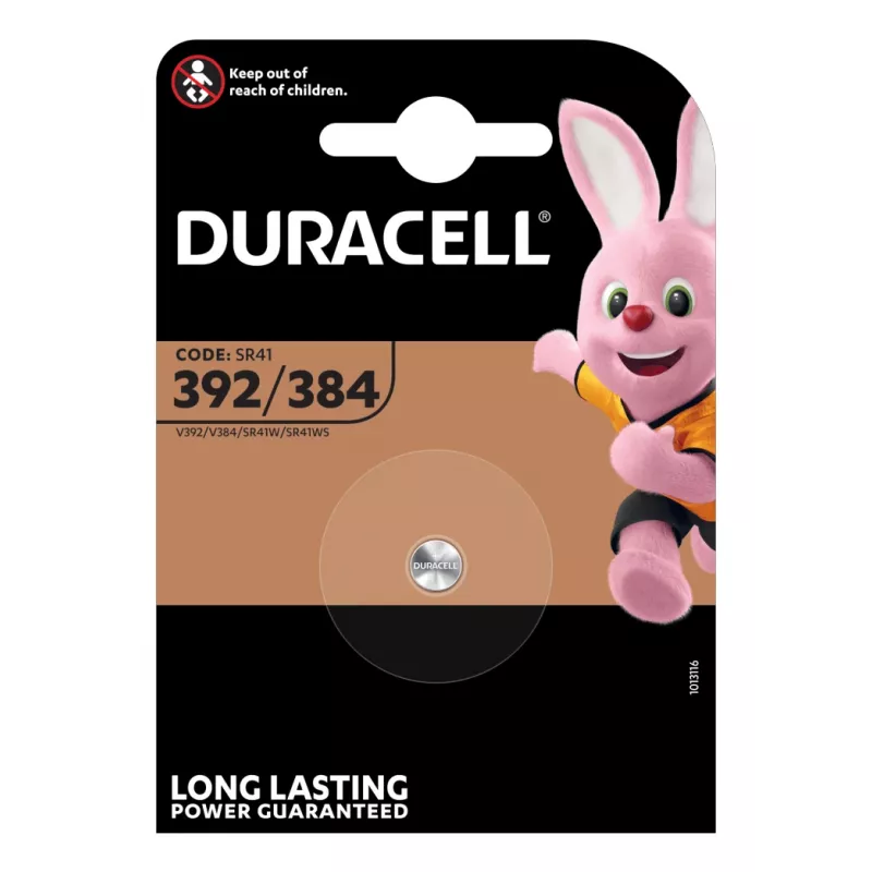 Duracell 392/384 buitinė baterija, vienkartinė baterija, sidabro oksido (S)