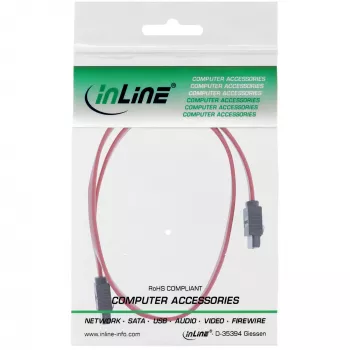 InLine SATA 6Gb/s laidas su skląsčiais 1 m