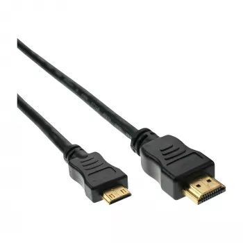 InLine HDMI mini laidas, High Speed HDMI, AM/CM, auksuoti kontaktai, 0,5 m