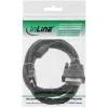 InLine HDMI-DVI laidas, 19 kontaktų kištukas / 18+1 kištukas + feritinis žiedas, juodas, 0,5 m
