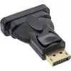 InLine DisplayPort adapteris DisplayPort kištukas į DVI-D 24+1 lizdą juodas