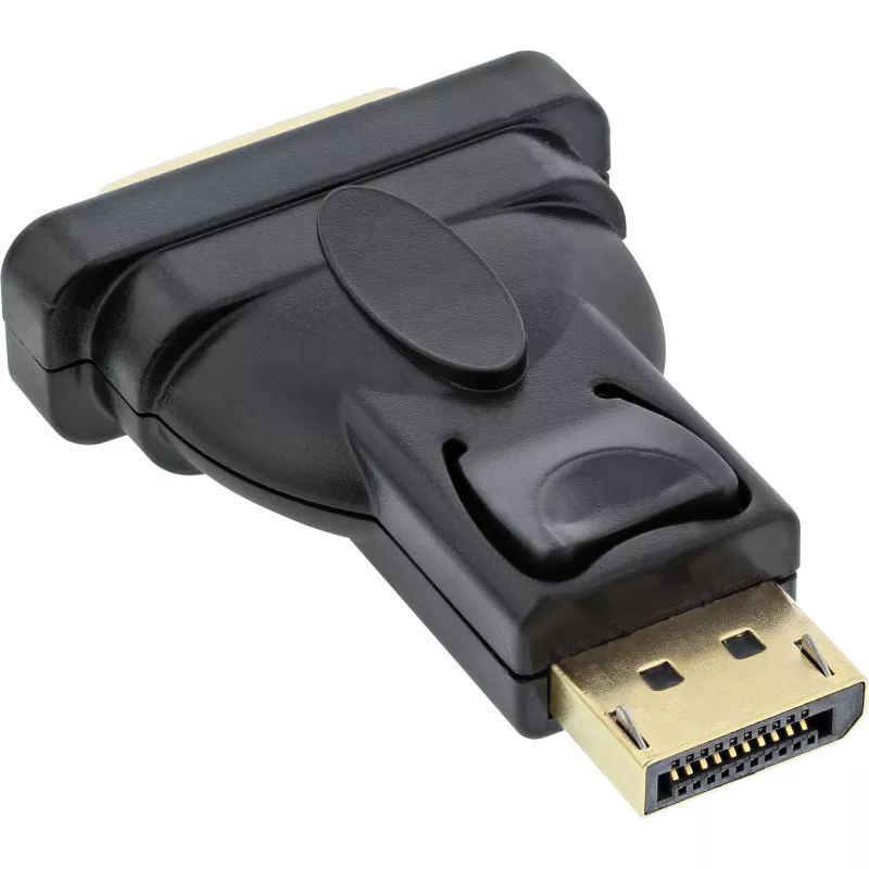 InLine DisplayPort adapteris DisplayPort kištukas į DVI-D 24+1 lizdą juodas