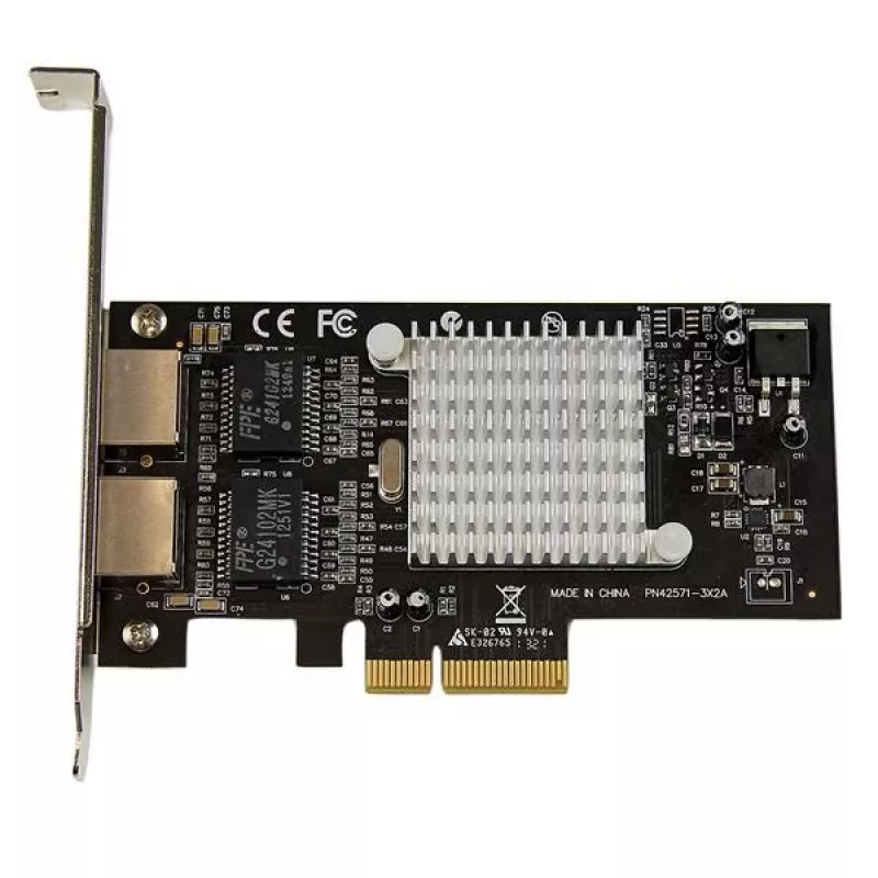 StarTech.com dviejų prievadų PCI Express (PCIe x4) Gigabit Ethernet serverio adapterio tinklo plokštė – Intel i350 NIC