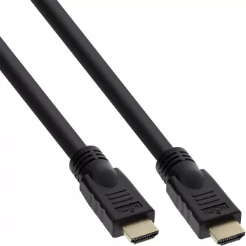 InLine High Speed HDMI laidas su Ethernet, Premium 4K2K, kištukas / kištukas, juodas, 10 m