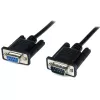 StarTech.com 1 m juodas DB9 RS232 serijinis nulinio modemo kabelis F/M, juodas, 1 m, DB-9, DB-9, kištukas, lizdas