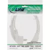 InLine maitinimo laidas, CEE 7/7 kampuotas / 3 kontaktų IEC C13 kištukas, baltas, 0,3 m