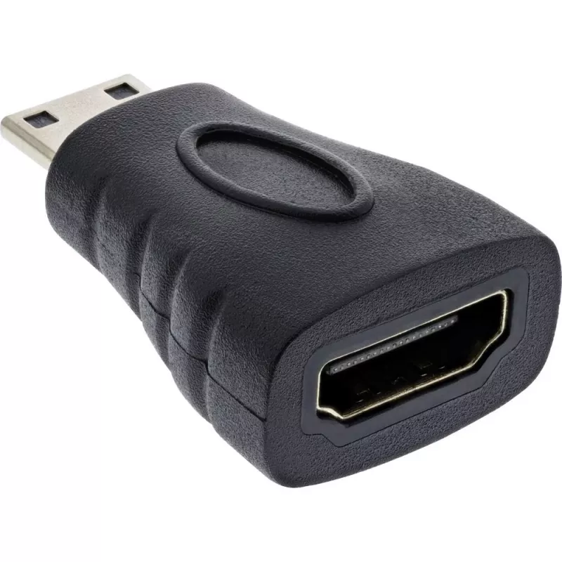 InLine HDMI adapteris, HDMI A lizdas / HDMI C kištukas, 4K/60Hz, auksuoti kontaktai