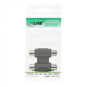 Garso adapteris 2x RCA moteriška / moteriška InLine 99318