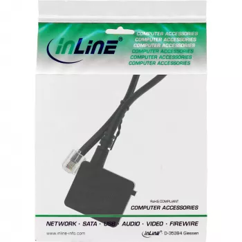 InLine TAE adapter kabelis RJ11 6P4C kištukas į TAE-F vokišką lizdą 0,2 m
