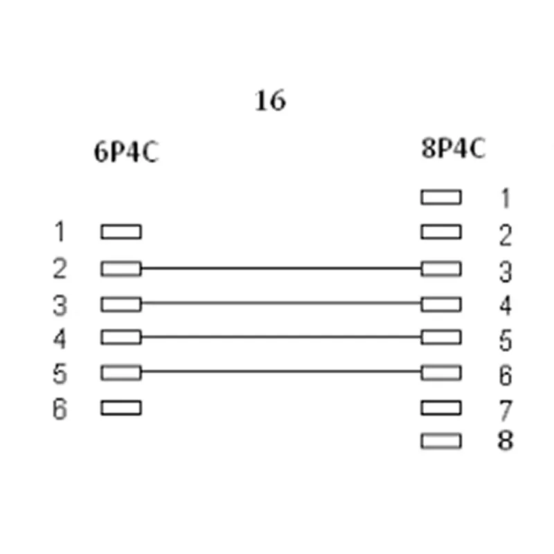 „InLine“ modulinis laidas RJ45 8P4C / RJ11 6P4C kištukas/kištukas 3 m
