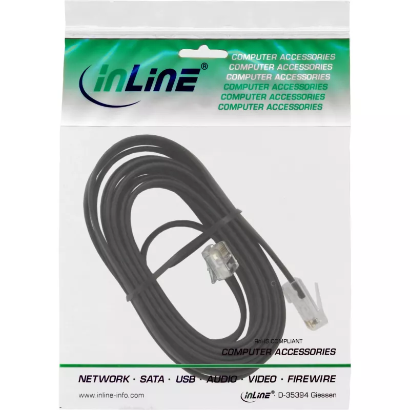 InLine modulinis kabelis RJ45 8P6C – RJ12 6P6C tėvas / tėvas 3 m