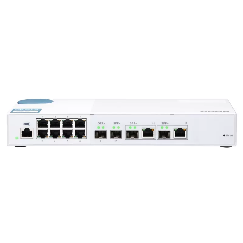 QNAP QSW-M408-2C tinklo jungiklis Valdomas L2 10G Ethernet (100/1000/10000) Baltas