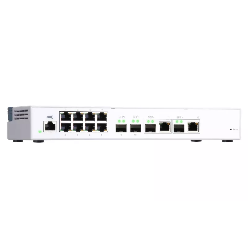 QNAP QSW-M408-2C tinklo jungiklis Valdomas L2 10G Ethernet (100/1000/10000) Baltas