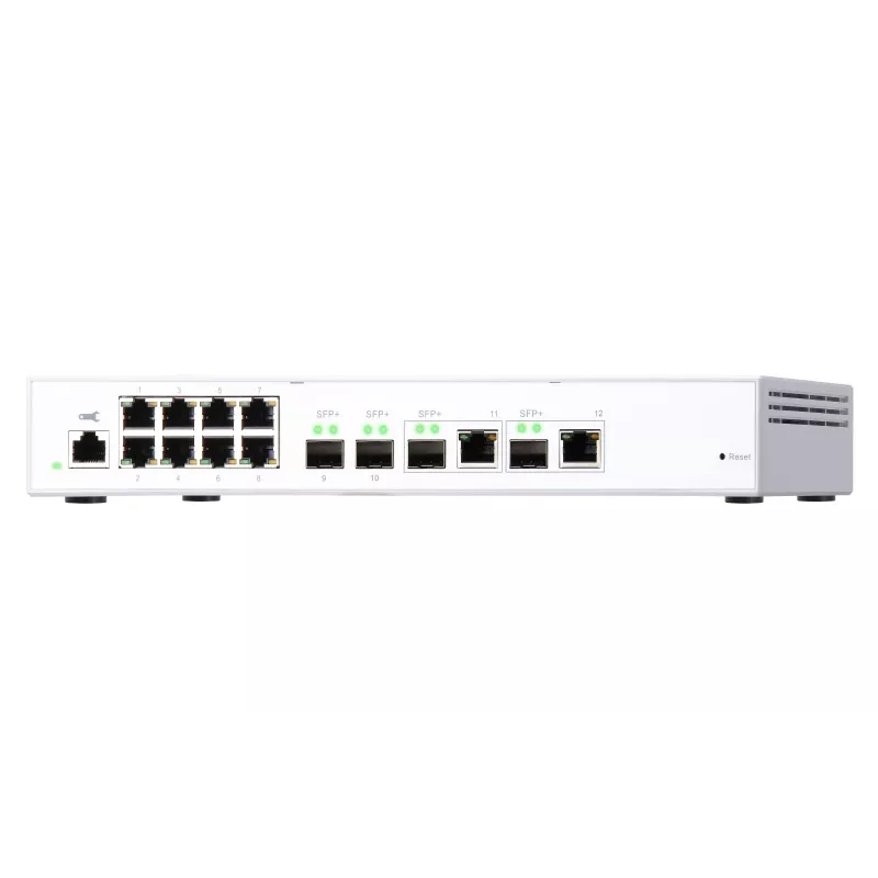 QNAP QSW-M408-2C tinklo jungiklis Valdomas L2 10G Ethernet (100/1000/10000) Baltas