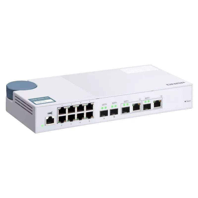 QNAP QSW-M408-2C tinklo jungiklis Valdomas L2 10G Ethernet (100/1000/10000) Baltas