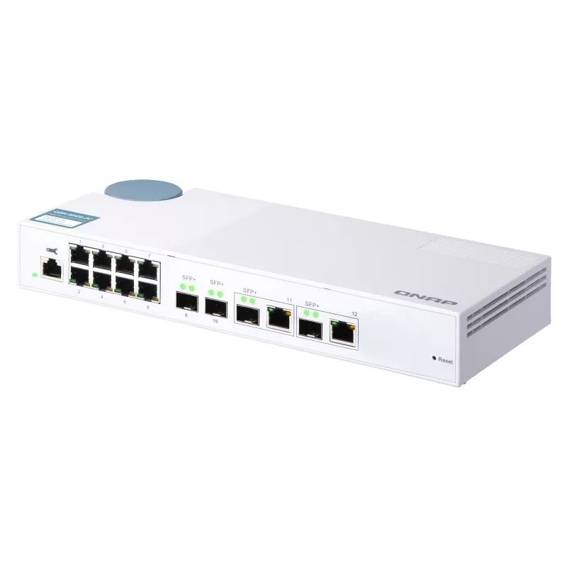 QNAP QSW-M408-2C tinklo jungiklis Valdomas L2 10G Ethernet (100/1000/10000) Baltas