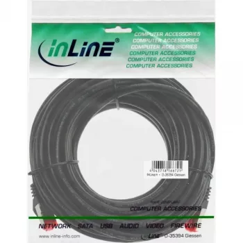 InLine komutacinis kabelis S/FTP PiMF Cat.6 250MHz PVC varis juodas 50m
