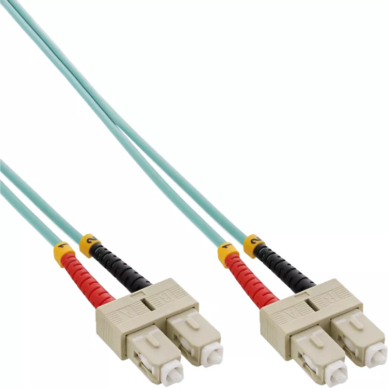 Šviesolaidinis dvipusis kabelis SC/SC InLine 83503O 3m OM3 50/125µm