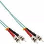 Šviesolaidinis dvipusis kabelis ST/ST InLine 81502O 50/125µm OM3 2m