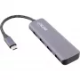 InLine USB 3.2 šakotuvas, USB-C į 4x USB A 10Gb/s, aliuminis, pilkas