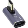 InLine USB4 adapteris, USB-C kištukas/lizdas vertikalus dešinėn/kairėn kampuotas