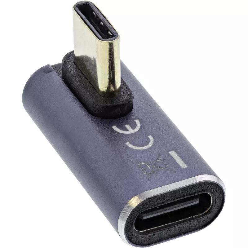 InLine USB4 adapteris, USB-C kištukas/lizdas vertikalus dešinėn/kairėn kampuotas