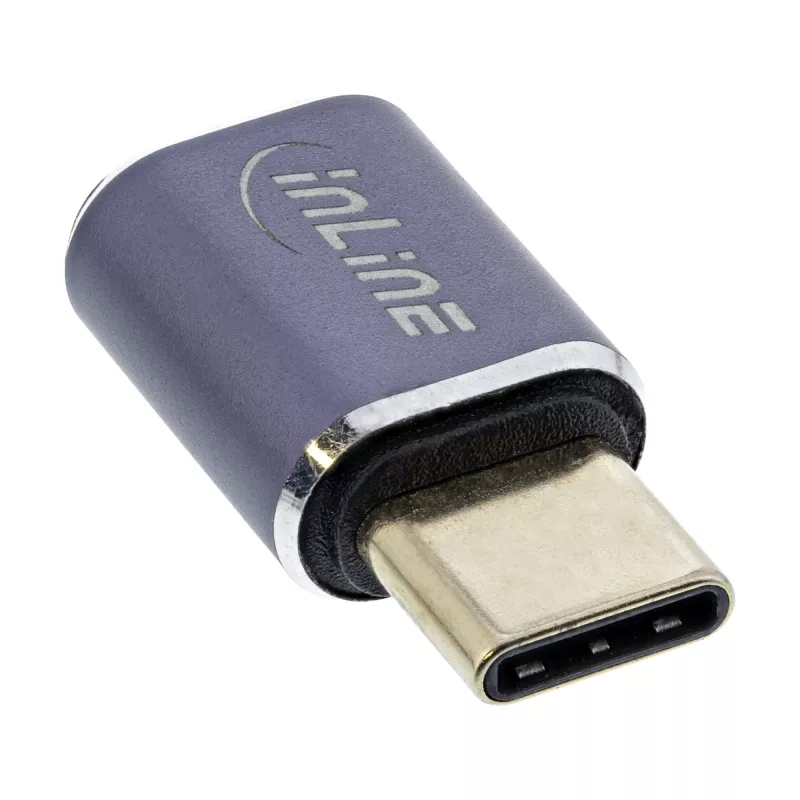 InLine USB4 adapteris USB-C kištukas/lizdas aliuminis pilkas 35900A