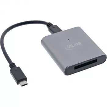 „InLine“ kortelių skaitytuvas USB 3.2 USB-C arba USB-A, CFexpress B tipo kortelėms