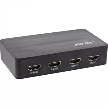InLine HDMI jungiklis, 3 prievadų, 4K2K@60Hz, HDCP 2.2