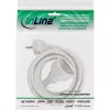 Maitinimo ilgintuvo laidas InLine 3 m, baltas — 230 V įvestis