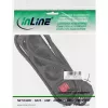 InLine kištukinis lizdas, 3 krypčių įžeminimo kontaktas CEE 7/3, su jungikliu, juodas, 3 m