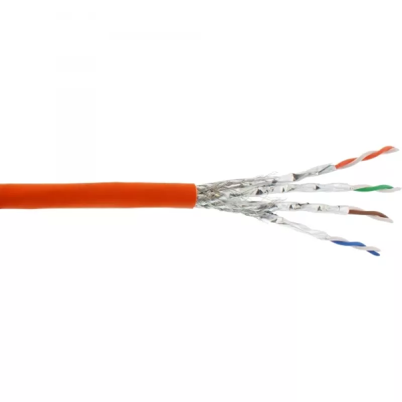 InLine Installation cab. Cat.7a PiMF 4x2x0.58 AWG23, 1200MHz, LSZH, 100m