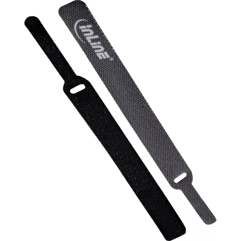 InLine kabelis Strips hook-and-loop 12x125mm 10 vnt. juoda