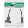 InLine USB 3.2 Gen.2 C laidas su kištuku / lizdu ir jungės tvirtinimu, juodas, 0,20 m