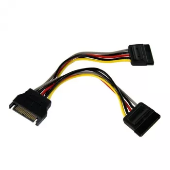 StarTech.com 6 colių SATA maitinimo Y skirstytuvo kabelio adapteris - M/F
