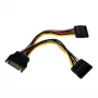 StarTech.com 6 colių SATA maitinimo Y skirstytuvo kabelio adapteris - M/F