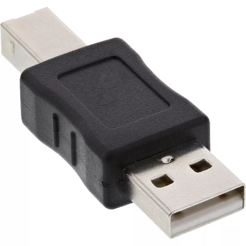 USB 2.0 adapteris A tipo kištukas / B tipo kištukas InLine 33443A