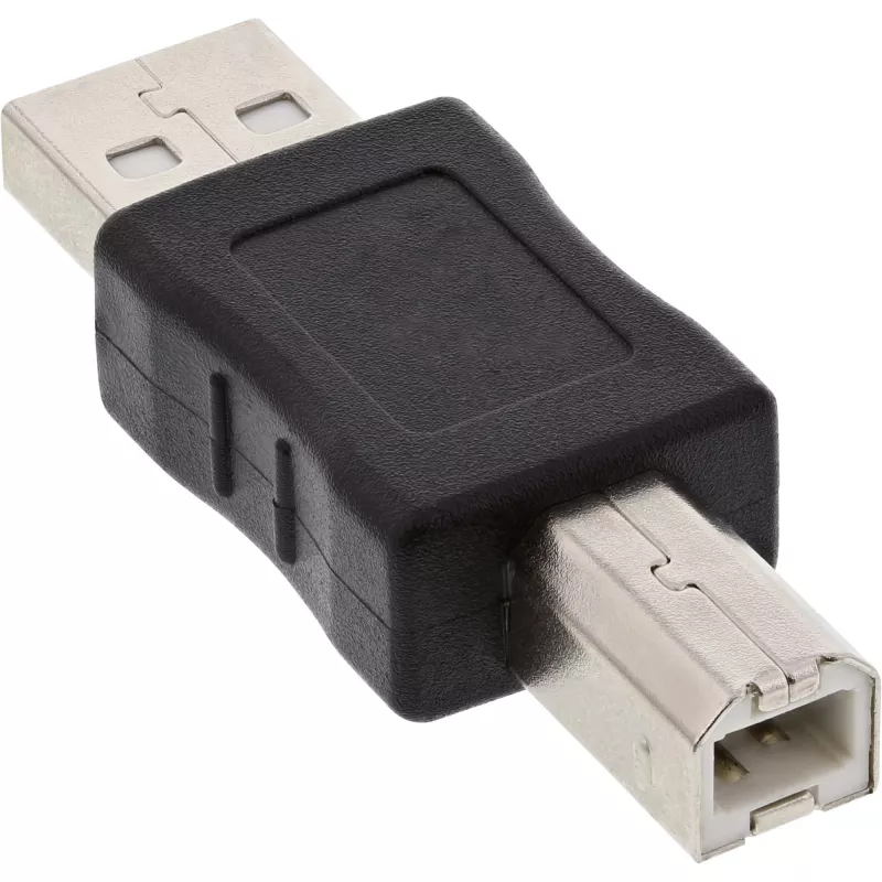 USB 2.0 adapteris A tipo kištukas / B tipo kištukas InLine 33443A