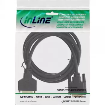 InLine DVI-D kabelis Premium 24+1 kištukas į lizdą Dual Link su auksuotais kontaktais 2 m