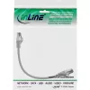 InLine komutacinis kabelis, S/FTP (PiMf), Cat.8.1, 2000MHz, be halogenų, pilkas, 0,25m