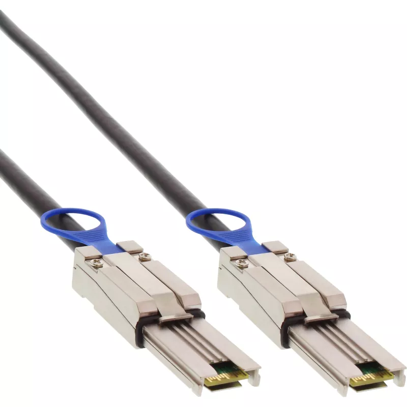 InLine SAS kabelis, Mini-SAS 26 kontaktų SFF-8088 į Mini-SAS 26 kontaktų SFF-8088, 0,5 m
