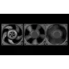 Ventiliatorius ARCTIC S8038-7K 80 mm 118.93 m³/h dvigubas rutulinis guolis juodas