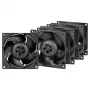 Ventiliatorius ARCTIC S8038-10K 80 mm 102 cfm dvigubas rutulinis guolis juodas
