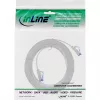 InLine plokščias pataisymo laidas, U/FTP, Cat.6A, TPE be halogenų, baltas, 1 m