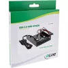 InLine 4 prievadų USB 3.0 skydelio šakotuvas, skirtas 3,5 colio diskelių įrenginio lizdui, juodas