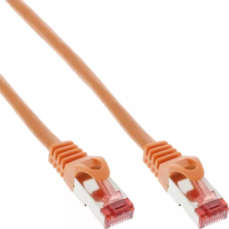InLine komutacinis kabelis S/FTP PiMF Cat.6 250MHz PVC copper Oranžinė 0.5m