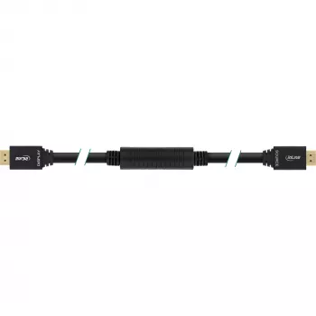 InLine High Speed HDMI kabelis su Ethernet, aktyvus, M/M, juodas, auksiniai kontaktai, 40m