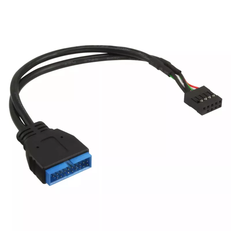 InLine USB 2.0 į 3.0 vidinis USB antraštės kabelis 33449I